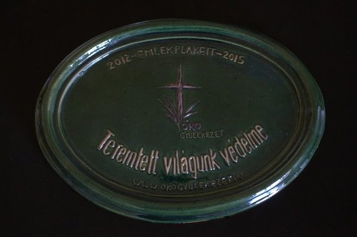 ökogyüli díj plakett